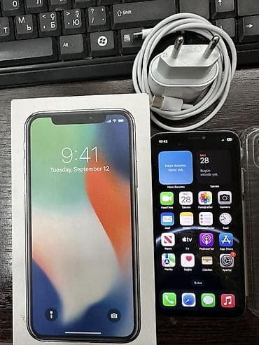 Мобильные телефоны и аксессуары: IPhone X, 256 ГБ, Серебристый — 3