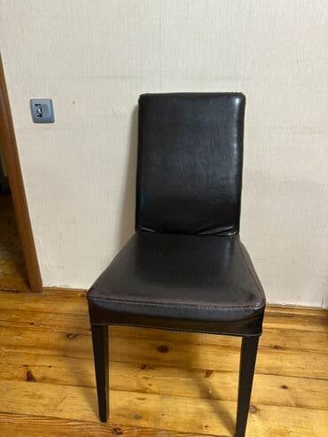 balkon ucun stol stullar: Mətbəx üçün, Qatlanmayan, rəng - Qara Stul — 1