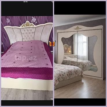 yatağ: Ra.SAMİRƏ 🦋 Taxt ve dolab satilir. Matras var. *Qiymeti 390 Azn.* — 1