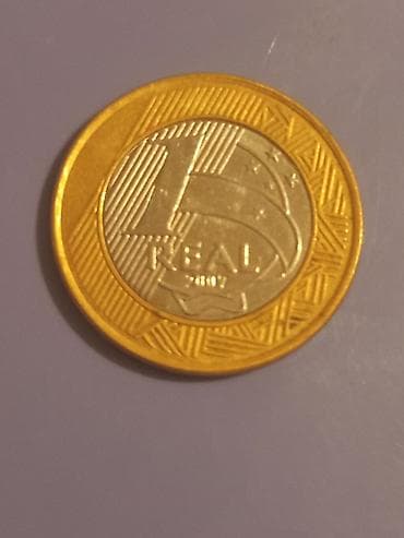 Braziliya 1 real sikkəsi - Nominal: 1 REAL - Ölkə: Brasil (Braziliya) — 2