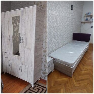 açılıb bağlanan yataq: İkinəfərlik çarpayı, Bazalı, Matras ilə — 2