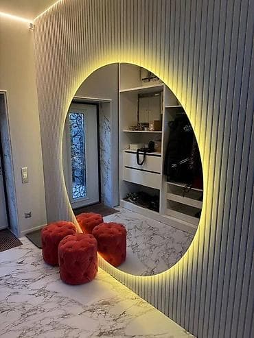 Ev üçün dekor: Güzgü Divar üçün, Dekorativ, Arxa işıqlı — 1