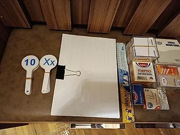 Настольные наборы: Dəftərxana və məktəb ləvazimatları dəsti.qiymetler ferqlidi Tərkib: - — 2