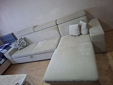 2 divan: Bej rəngli L‑şəkilli künc divan - Rahat dizayn: Geniş oturacaq — 7