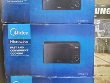 Mikrodalğalı soba Midea, Ayrıca dayanan, Mikrodalğalar ilə, rəng - Qara, Yeni