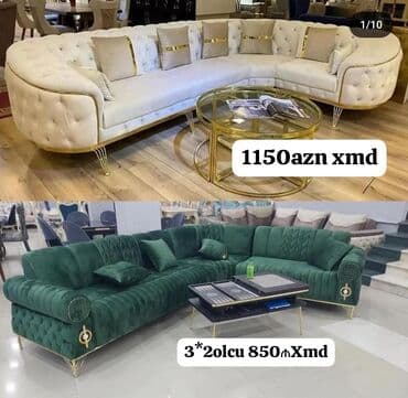 qadın xoşbəxtliyi: Künc divan, Yeni, Açılmayan, Bazasız, Parça, Şəhərdaxili pulsuz çatdırılma — 1