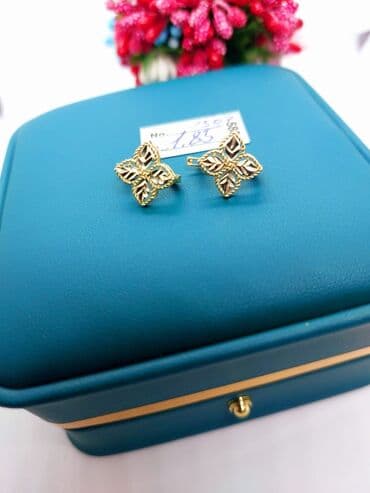 qas sirqalar: Sırğa, Sarı qızıl, 585 Əyar, 121 g — 3