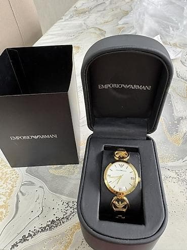 İşlənmiş, Qol saatı, Emporio Armani, rəng - Qızılı