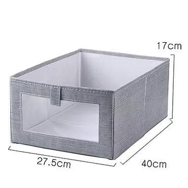 skaflar: Qarderob üçün parçadan qutu - Ölçü: 40 x 27.5 x 17 sm - Material — 4