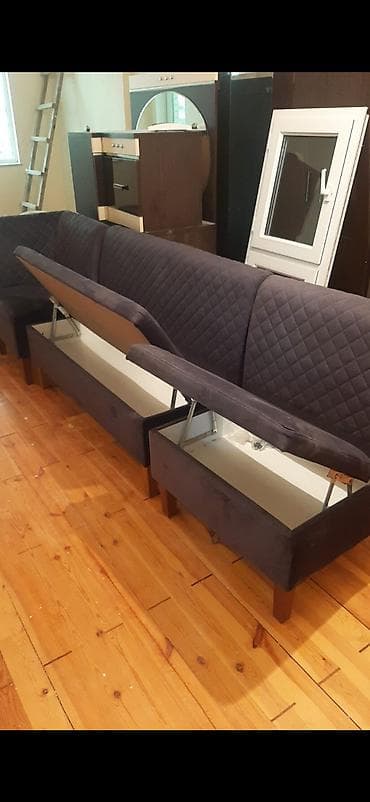 sumqayit 2 ci el mebel: Künc divan, Açılan, Bazalı, Parça — 1