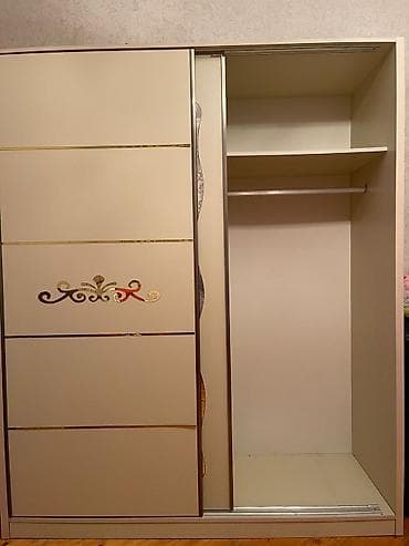 dəhliz dolab: İşlənmiş, 2 qapılı, Güzgülü, Bej, Kupe, Düz dolab — 3