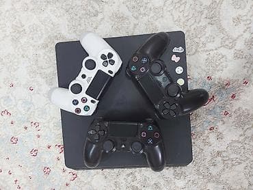 playsta: PlayStation 4 Slim 1tlb ela veziyyetde +3 ədəd pult — 2