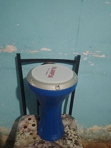 darbuka satış: OLAMPIA model JAPAN darbuka (dəfin/darbuka) – mavi gövdəli, metal — 1