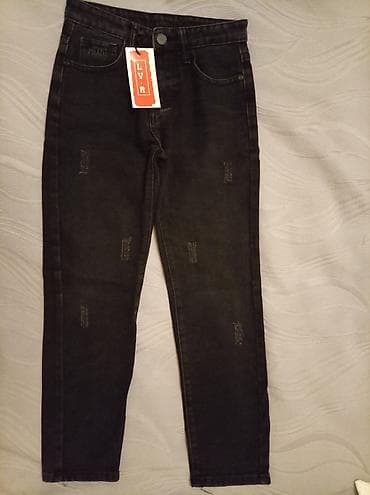 Qara rəngli dar kəsimli cins şalvar yenidi geyinilməyib 8yaş - lalafo.az -da Qara rəngli dar kəsimli cins şalvar yenidi geyinilməyib 8yaş -