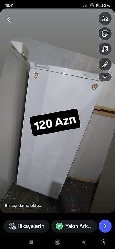 13 mini iphone: Dik tipli dondurucu/soyuducu kamera - Rəng: ağ - Üstdən açılan qapaq — 1