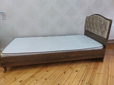 Кровати: Односпальная кровать, С матрасом, Без выдвижных ящиков — 2