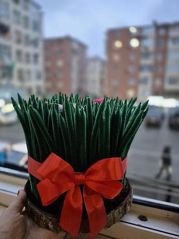 ev ucun dekorlar: Məhsul: Novruz dekorativ səməni kompozisiyası (əl işi) Təsvir: - — 3