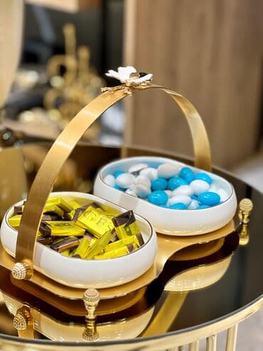 wirniyat: Tort və şiriniyyat qabı, rəng - Ağ, Farfor, Türkiyə — 2