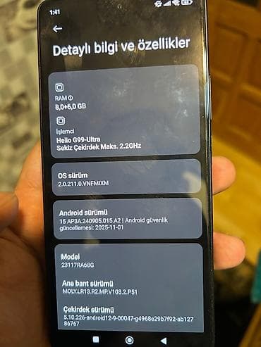 macbook pro 13: Redmi Note 13 Pro, 256 GB, rəng - Qara — 3