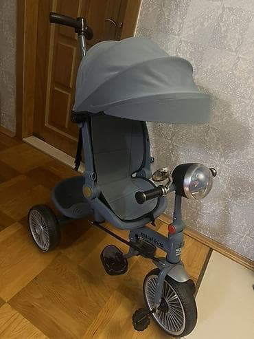 masal kids: Masal Kids üçtəkərli uşaq velosipedi - Rəng: boz - 3 təkərli sabit — 2