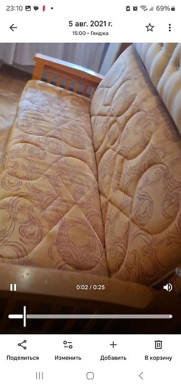 divan kreslo ustu: Yaxsi veziyyete Istigbalin fistig agacinnan kitab kimi acilan divan — 4