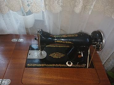 Elektrik tikiş maşını – şkaf-stol komplekti ilə - Klassik mexaniki