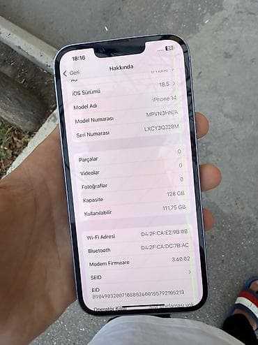 ipad 8 32: IPhone 14, 128 GB, Mavi, Face ID — 7