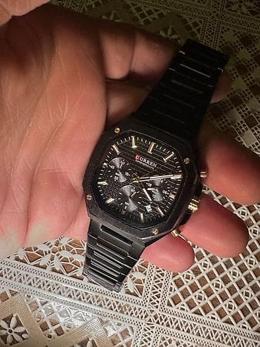 gün eynəyi: Qol saatı, Curren, rəng - Qara — 2