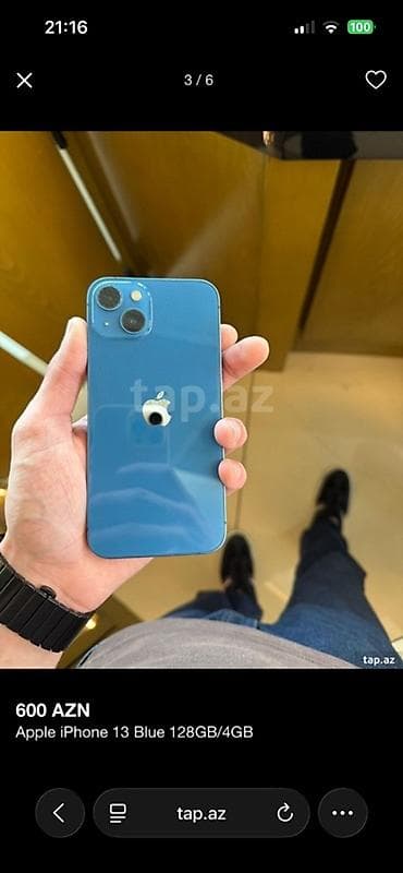 Audio: IPhone 13, 128 GB, Mavi — 2