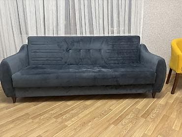 Divan, İşlənmiş, Açılan, Bazalı, Vеlur parça, Çatdırılma yoxdur — 1
