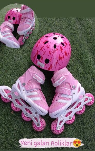 uşaqlar üçün tekerli krosovkalar: Roliklər, kaykaylar 🛼 🔹️4 təkərli roliklər 🔹️Hər ölçüsü var📏 — 1