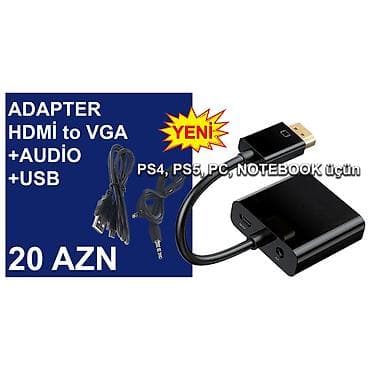 apple komputer: HDMİ Adapterlər/Konverterlər (Çeviricilər) ⭐HDMİ to AV ver1 – 10 AZN — 6