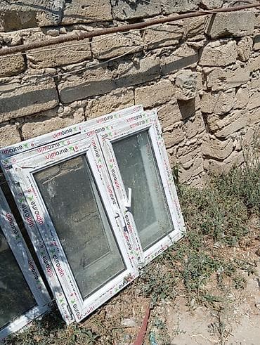 qapi ve pencere: PVC pəncərə çərçivələri – Eurowin profil - Material: Ağ rəngli PVC — 1