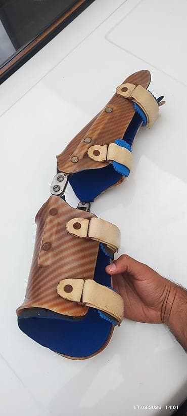 Diz-həmərtəbəli ortopedik ayaq ortezi (KAFO tipli) - Material — 1