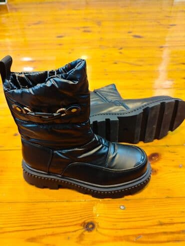 женские зимние ботинки на шнуровке: Ботфорты, Размер: 37, цвет - Черный, Новый — 3