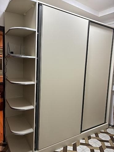 qapi sekilleri: 2 qapılı, Bej, Digər material, Kupe, Düz dolab — 4