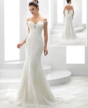 don formalari toy ucun: 3 eded balıq form, krujeva detallı zərif gəlinliklər — 1