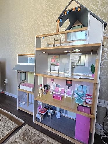 Taxta Kukla Evi – çoxmərtəbəli, mebellərlə tam, 450 manata alınıb. -