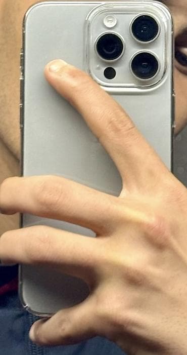 iphone 15: IPhone 15 Pro Max, 256 GB, White Titanium, Zəmanət, Barmaq izi, Simsiz şarj — 5