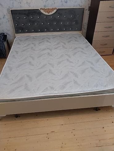 Односпальная кровать, Без подьемного механизма, С матрасом, Без выдвижных ящиков — 2