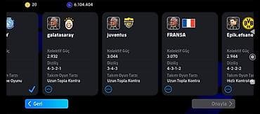 Digər oyun dəstləri: EFootball hesabı – güclü komanda və zəngin heyət 2021 qalan Nadir — 6