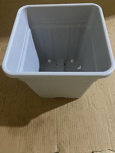 kaktüs: Plastik kvadrat əkim/qazan vedrələri - Material: qalın, möhkəm — 7