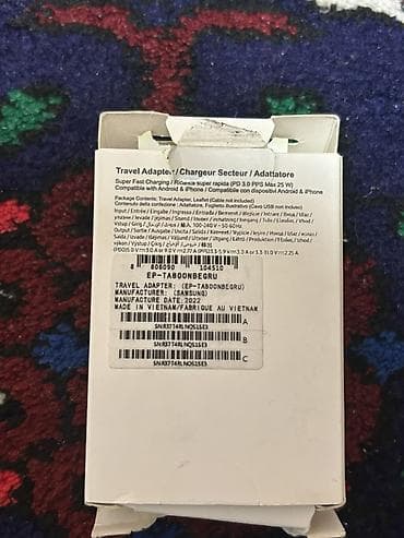Məhsul: Samsung 25W PD Adapter (USB‑C) – Model: EP‑TA800NBEGRU — 3