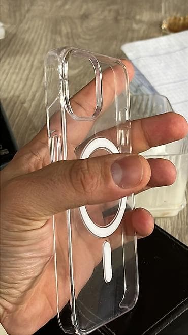 termopot satilir: Şəffaf MagSafe uyğun telefon qabı Orjinal iphone 13 14 üçün kabro tam — 3