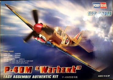 marka az: P-40M "Warhawk". Ikinci Dünya Müharibəsi. ABŞ, Böyük Britaniya. 1/72 — 1