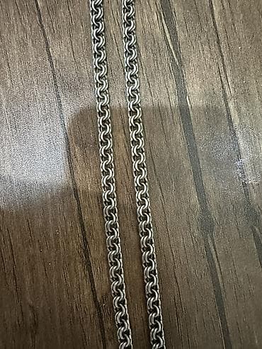 Бижутерия: Gümüş rəngli metal zəncir - Material: paslanmayan metal ərintisi — 2