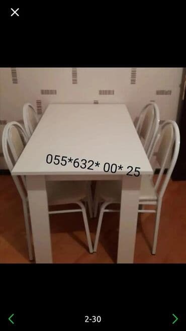 metbex stol stulları qiymetleri: Mətbəx üçün, Yeni, Açılmayan, Kvadrat masa — 7