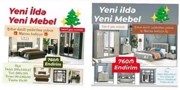 hediyler: Yeni il üçün yataq otağı dəstləri - Komplekt: dolab, taxt, termo — 1