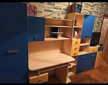 siyirmeli dolab: Oğlan və qız üçün, İşlənmiş, Təknəfərlik çarpayı, Tumba, Yazı masası, Dolab — 2