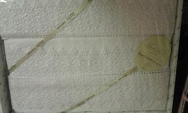 8 mart hediyye: Белое постельное бельё с кружевом, на двуспальную кровать (отличный — 1